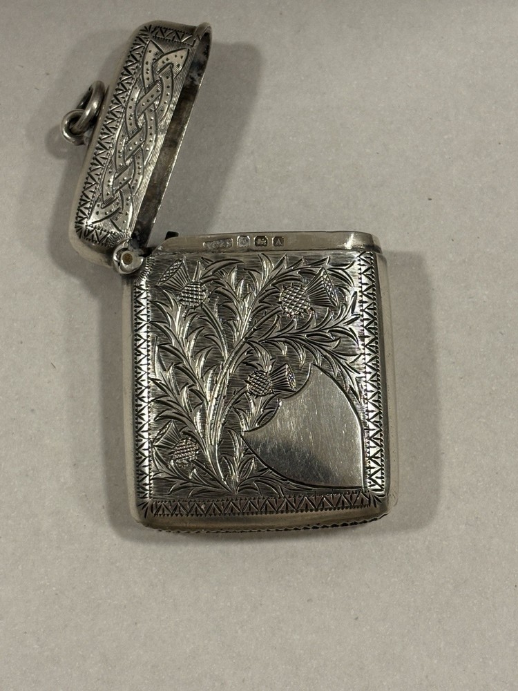 Victorian Sterling Silver Vesta Match Case