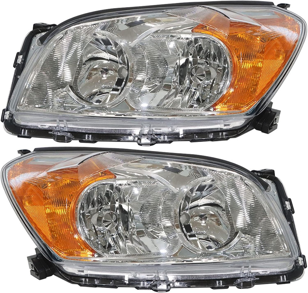 Driver and Passenger Side Halogen Headlights Assembly Repalcement for RAV 4 2009