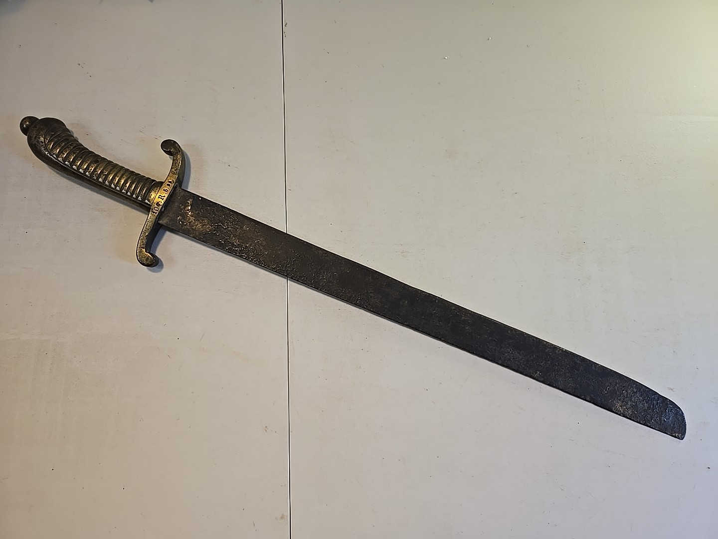 Model 1845 German Prussian Infantry Fusilier Falchion Hanger Short Sword Saber