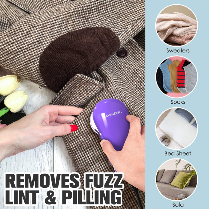 Electric Clothes Lint Pill Fluff Remover Fabric Sweater Fuzz Shaver Household