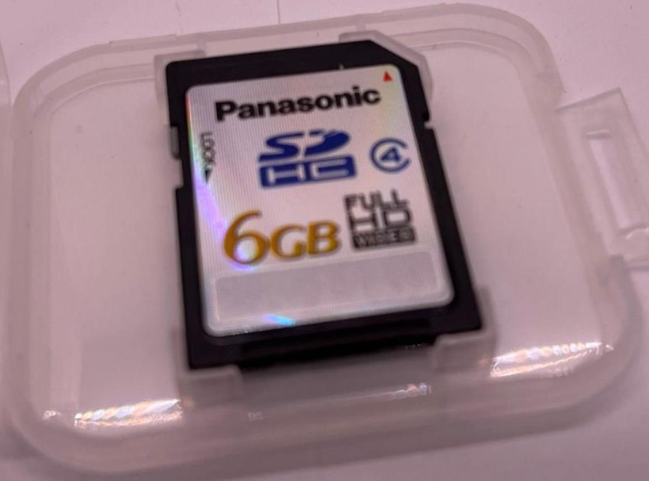 Panasonic Class 4 6GB SDHC Flash Memory SD Camera Card Full HD Video