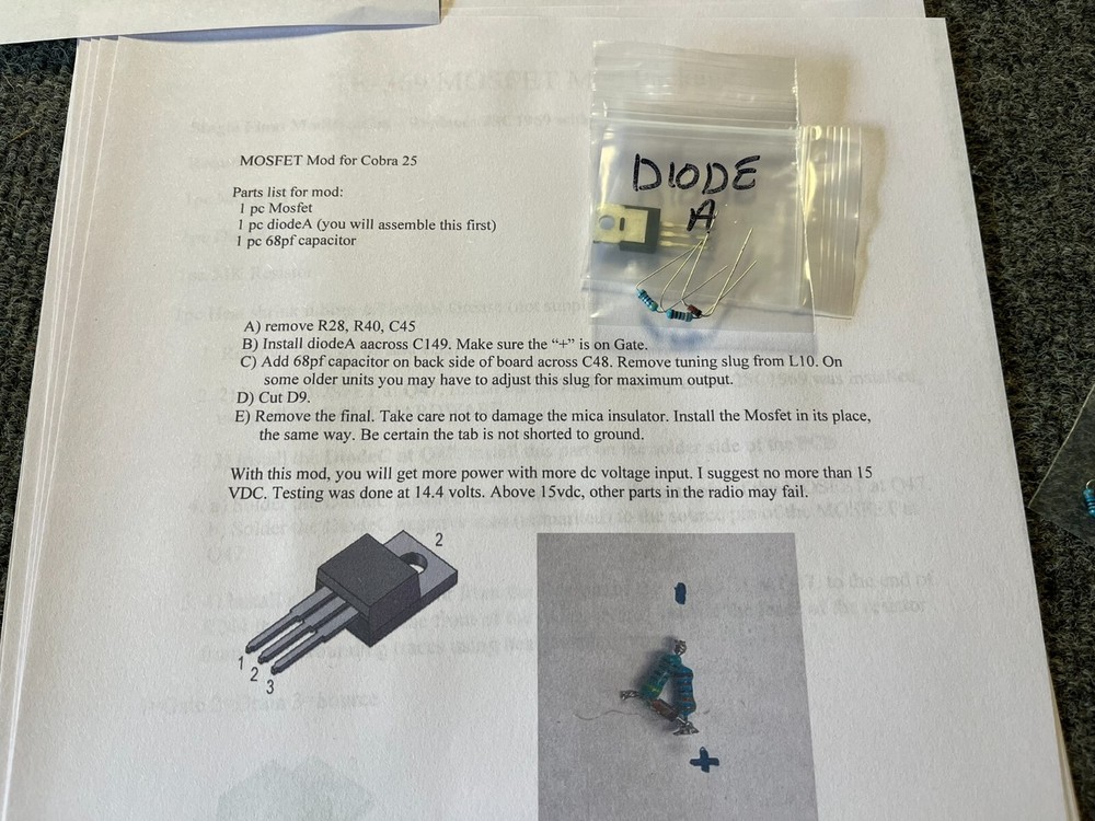 Cobra 25 MOSFET Mod