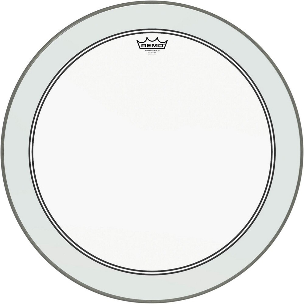 Remo Powerstroke 3 Clear Bass Drum Head with Impact Patch 24 in.