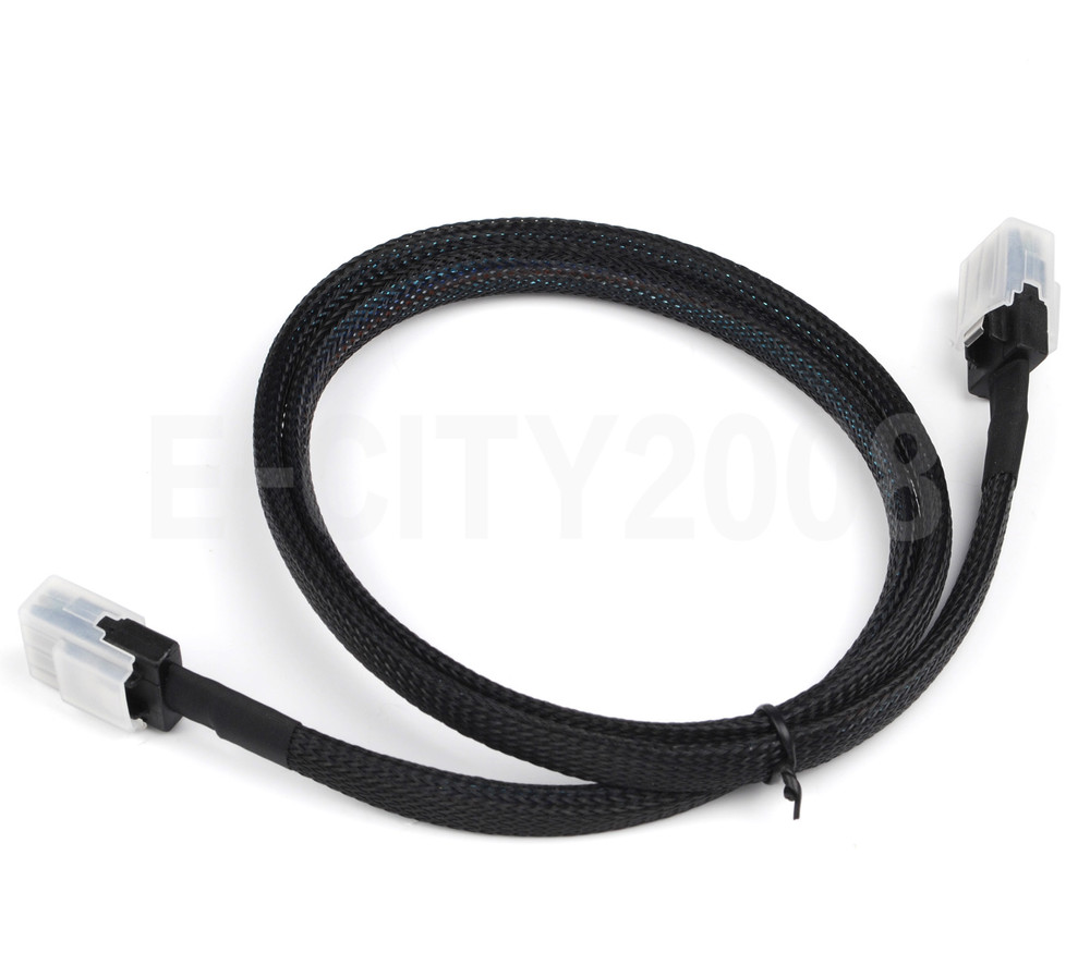 2Pcs Mini SAS 36P SFF-8087 to Mini SAS 36P SFF 8087 Raid Data Server Cable 1M