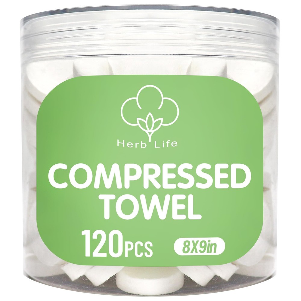 120 Pcs Mini Compressed Towels, Disposable Face Compressed Towel, Compressed ...