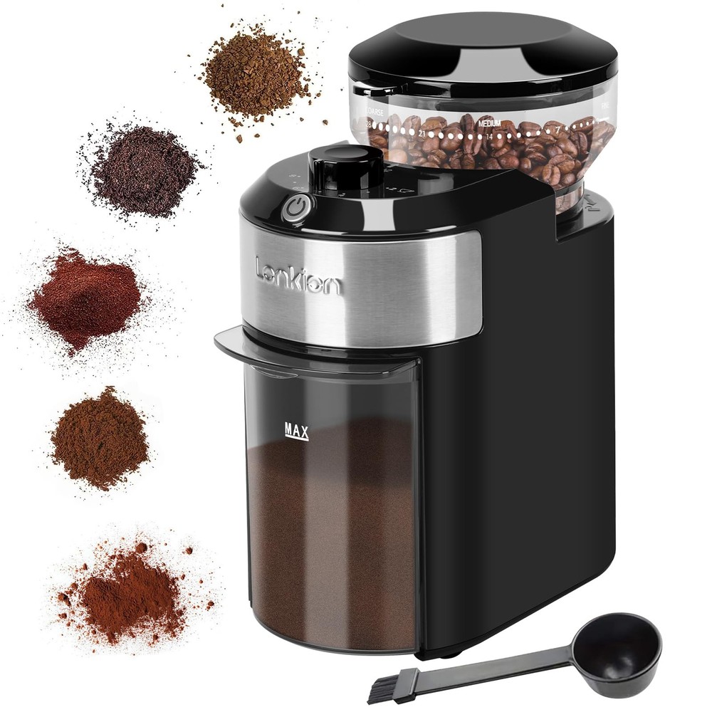 Burr Coffee Grinder Electric - Adjustable Burr Grinder with 28 Precise Grind ...