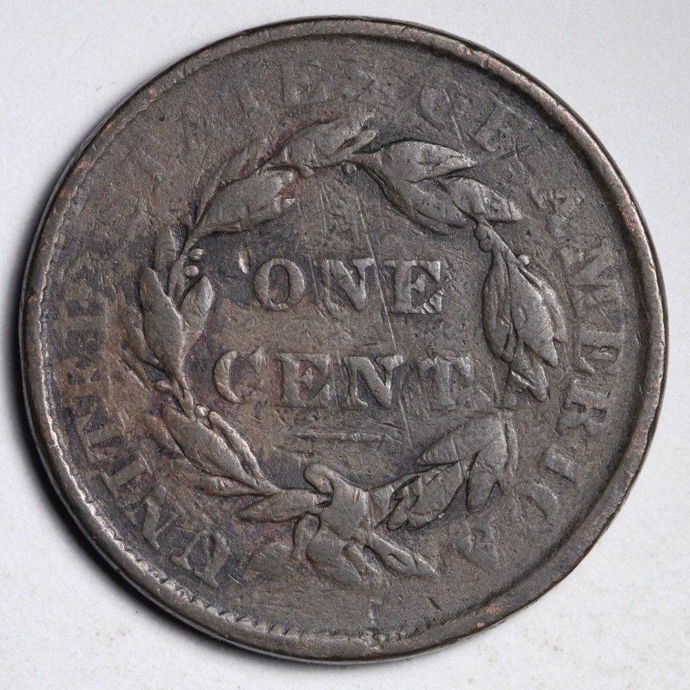 1837 Coronet Head Large Cent CHOICE FINE E170 WCH