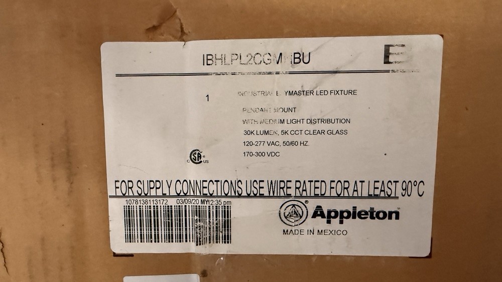 Appleton 30k Lumen Light Fixture LED