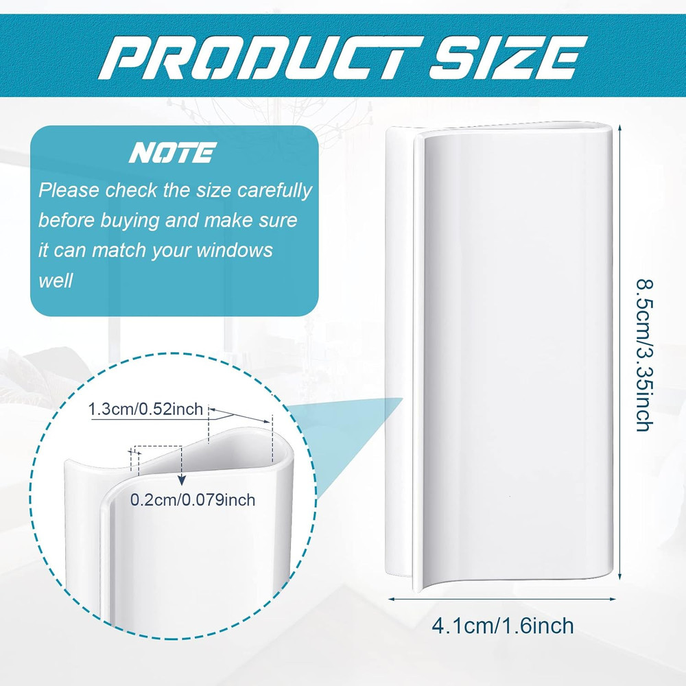 4 Pieces Window Shade for Roller Pull down Roller Shades Handle Blinds for Windo