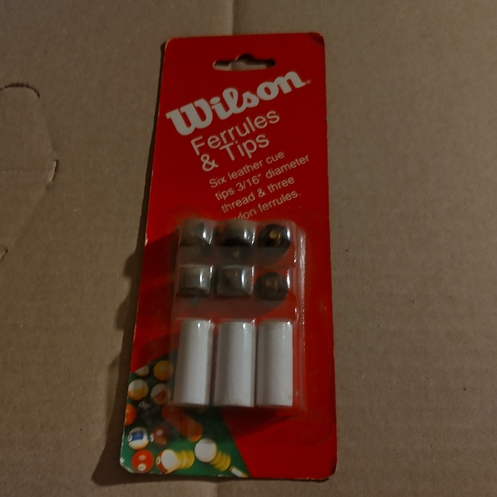 Wilson Pool Stick Tips 6 Total Vintage