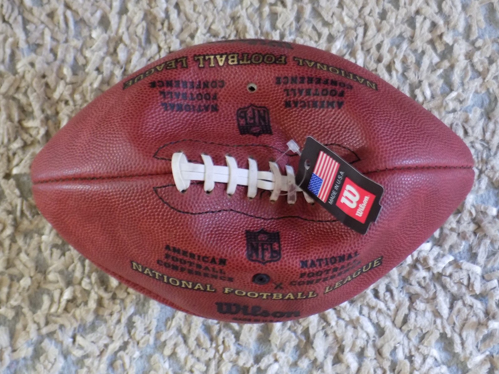 The Duke NFL Wilson Sporting Goods Football Tagliabue Goddell RARE ERROR