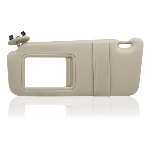Driver Left Side Sun Visor Without Light Compatible with Beige(Left Driver)