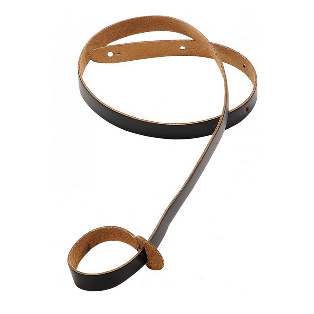 Levy's M19-BLK Leather Mandolin Strap 3/4" in Black