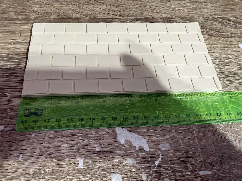 Tan Stone Blocks Scenery Sheets for Scale Models & Dioramas 4 Textured Sheets