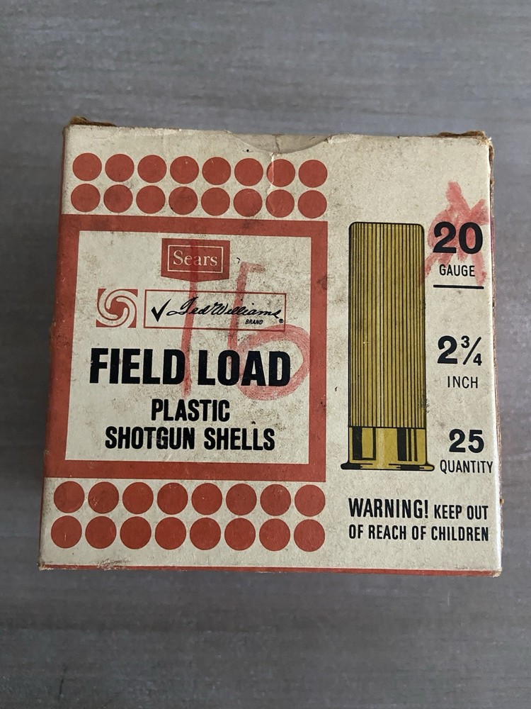 Sears Ted Williams Shotshell Box Vintage