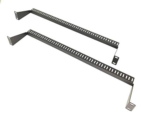 - 2 Pack 1U Horizontal 19-Inch Rack Mount Cable Management Support Bar