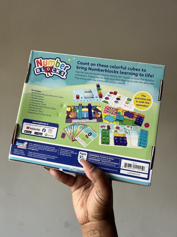 Learning Resources Numberblocks MathLink Cubes 1-10 Activity Set