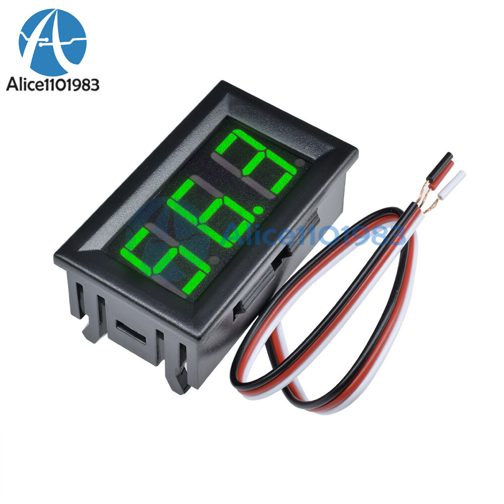 Green LED Panel Meter Mini Digital Voltmeter  DC 0V To 99.9V 0 -99.9V Display