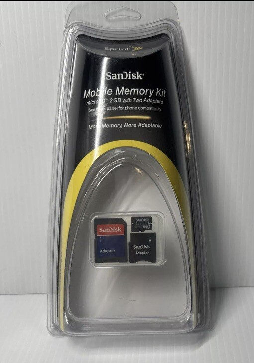 2 GB Memory Card San Disk SD and Adapters