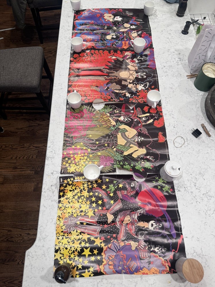 78 KISS Aucoin Mural Art Puzzle Posters Simmons Stanley Criss Frehley Rock Ready