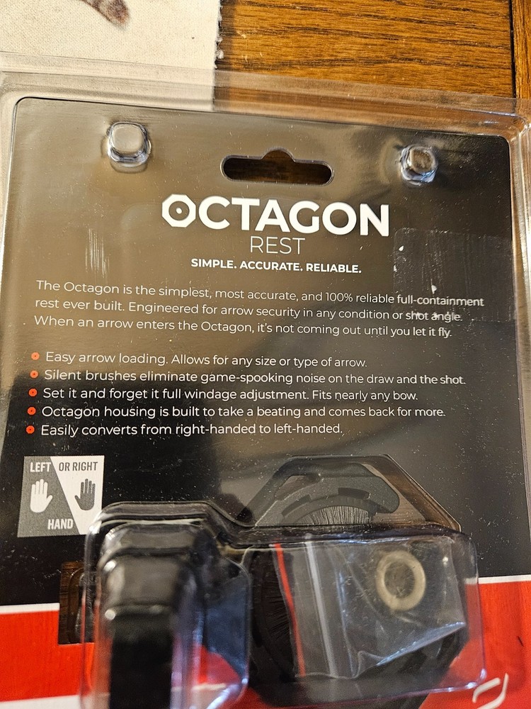 OCTANE OCTAGON Silent Arrow Loading Rest, Ambidextrous