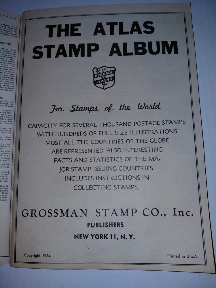 Grossman Stamp Co. & H.E. Harris Stamp Albums Lot: Majestic, Atlas, Adventurer