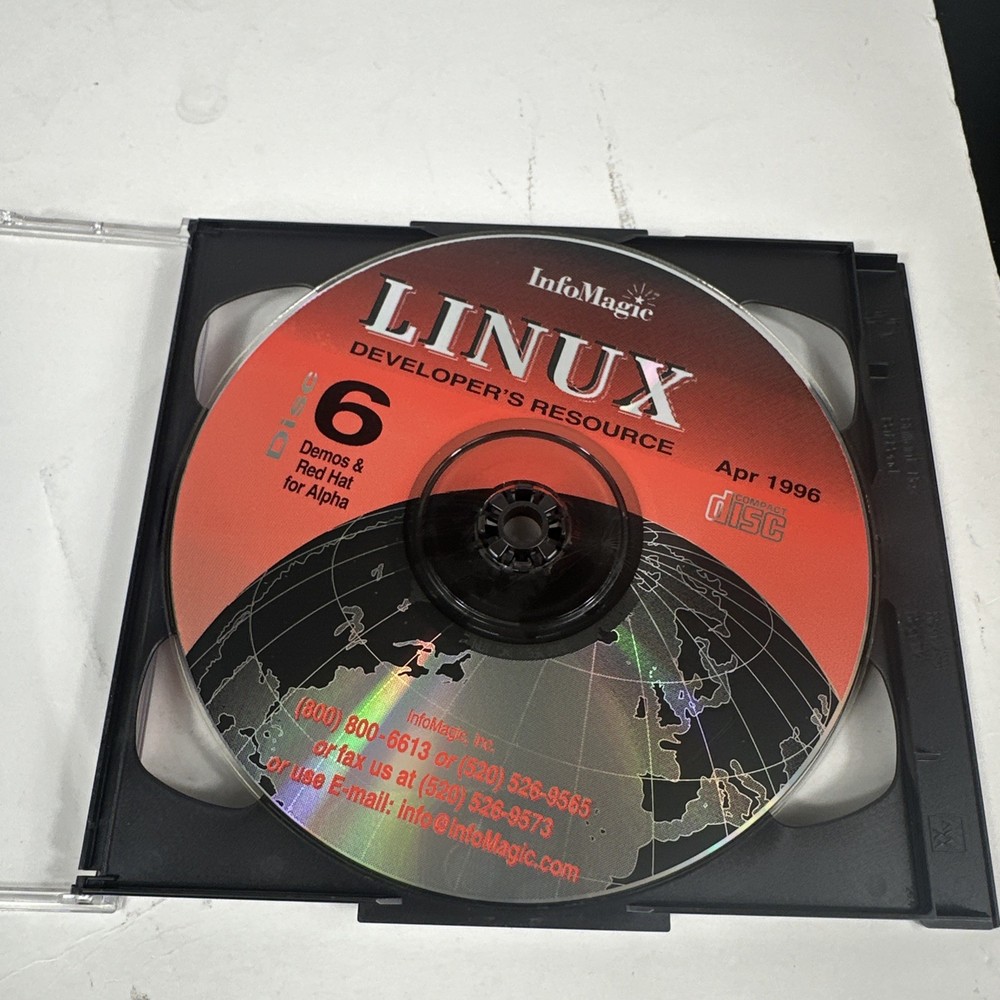 Linux Developer's Resource Infomagic KNIGHT 6 CD Set Red Hat Slackware Kernel