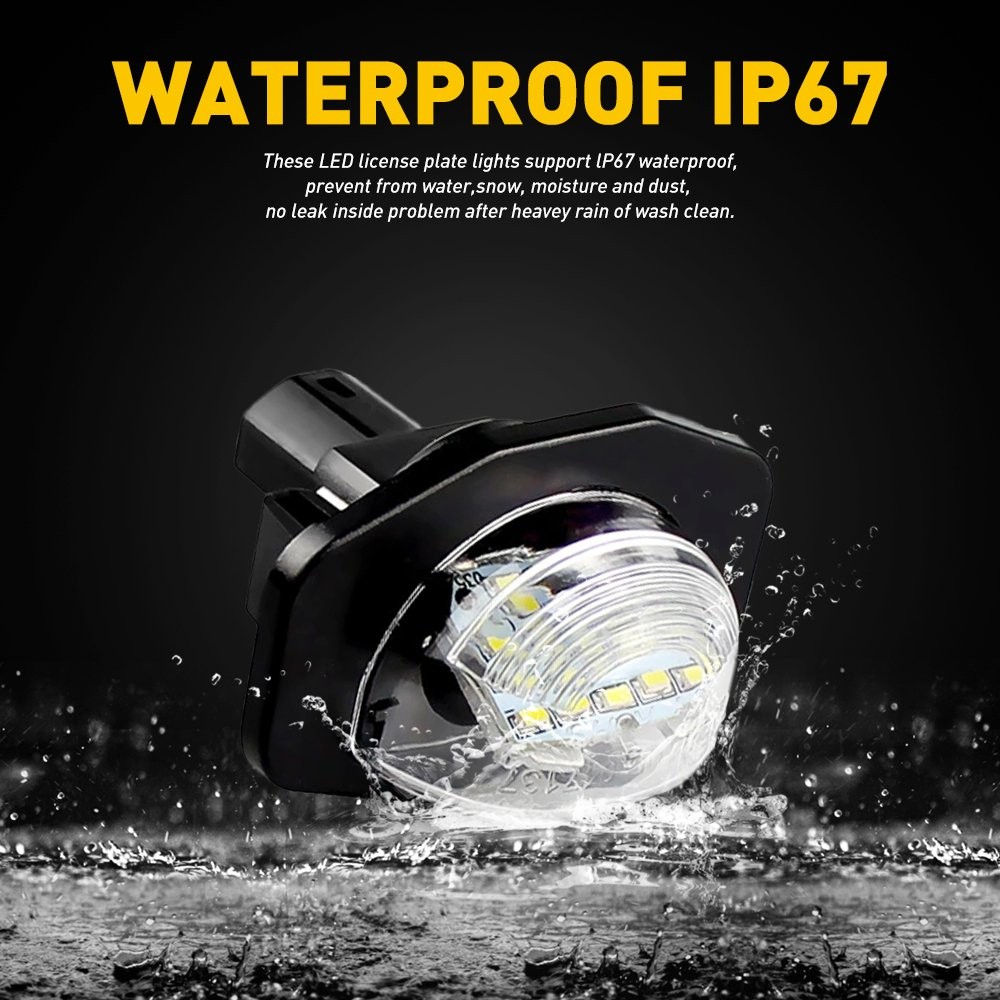 AUXITO 18LED License Light Plate For 2009-2013 Toyota Corolla Tag Lamp 6000K EXV