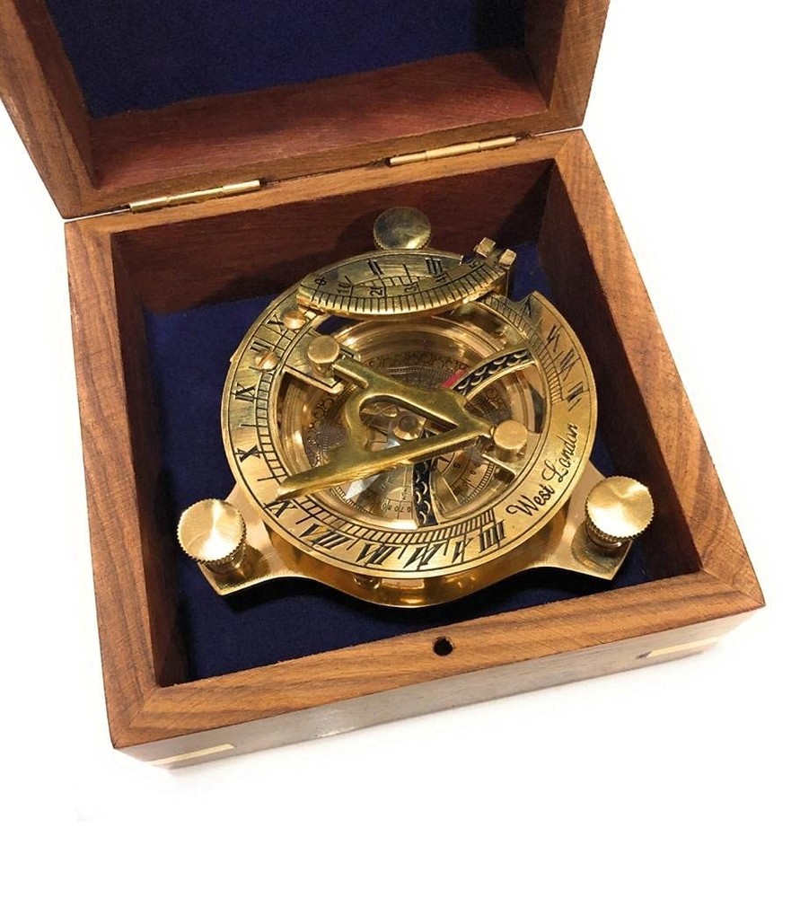 Sundial Compass Solid Brass Sun Dial