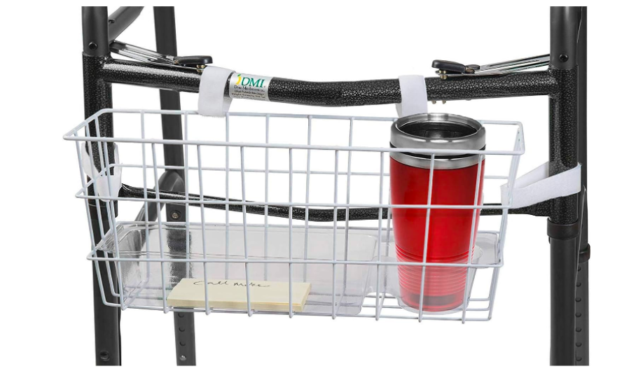 Walker Storage Basket Insert Tray Cup Holder Lightweight No Spill Secure Holding