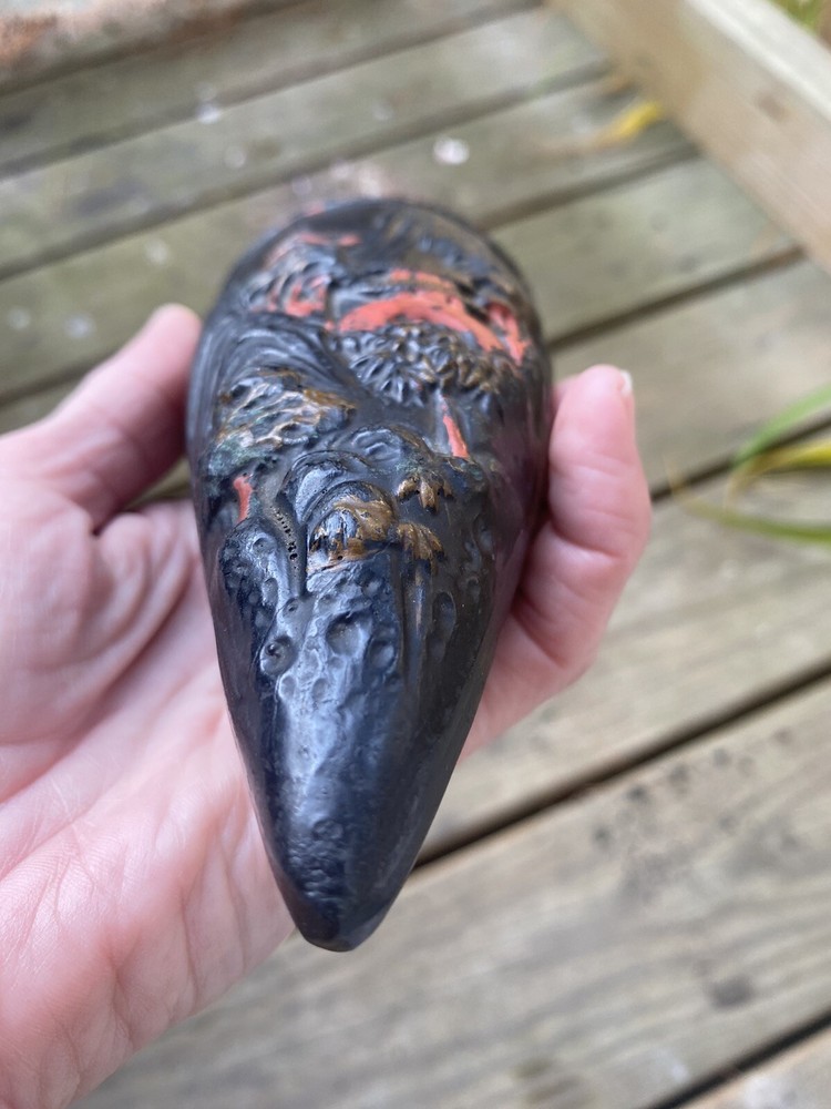 Japanese Wall Black/Red Wall Sconce Mixed Materials