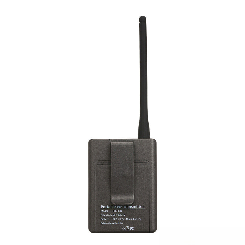 HDR-831 Digital FM Transmitter - Portable Stereo Mic 500M Range