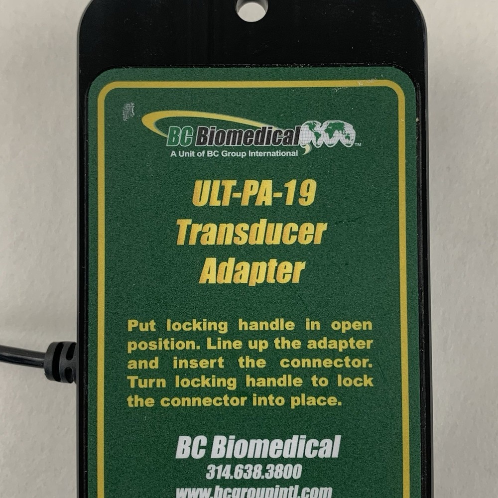 BC Biomedical ULT-PA-19 Transducer Adapter Untested