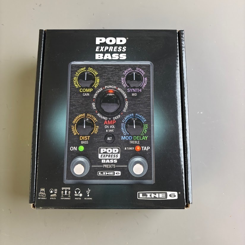 Line 6 POD Express Bass Amp Effect Processor Portable Used