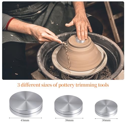 3 Pack Ceramic Clay Pottery Throwing Trimming Spinner Tool, Clay Ceramic