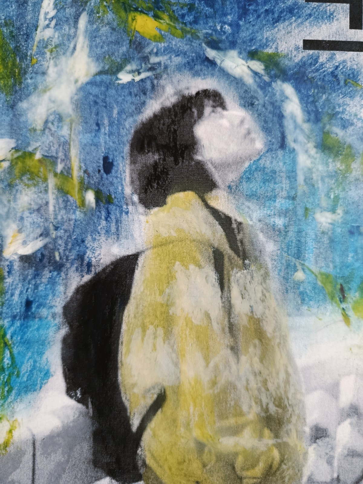 Korea Korean Language Saying | Modern Art Oil Chalk Painting Print Mix | A4