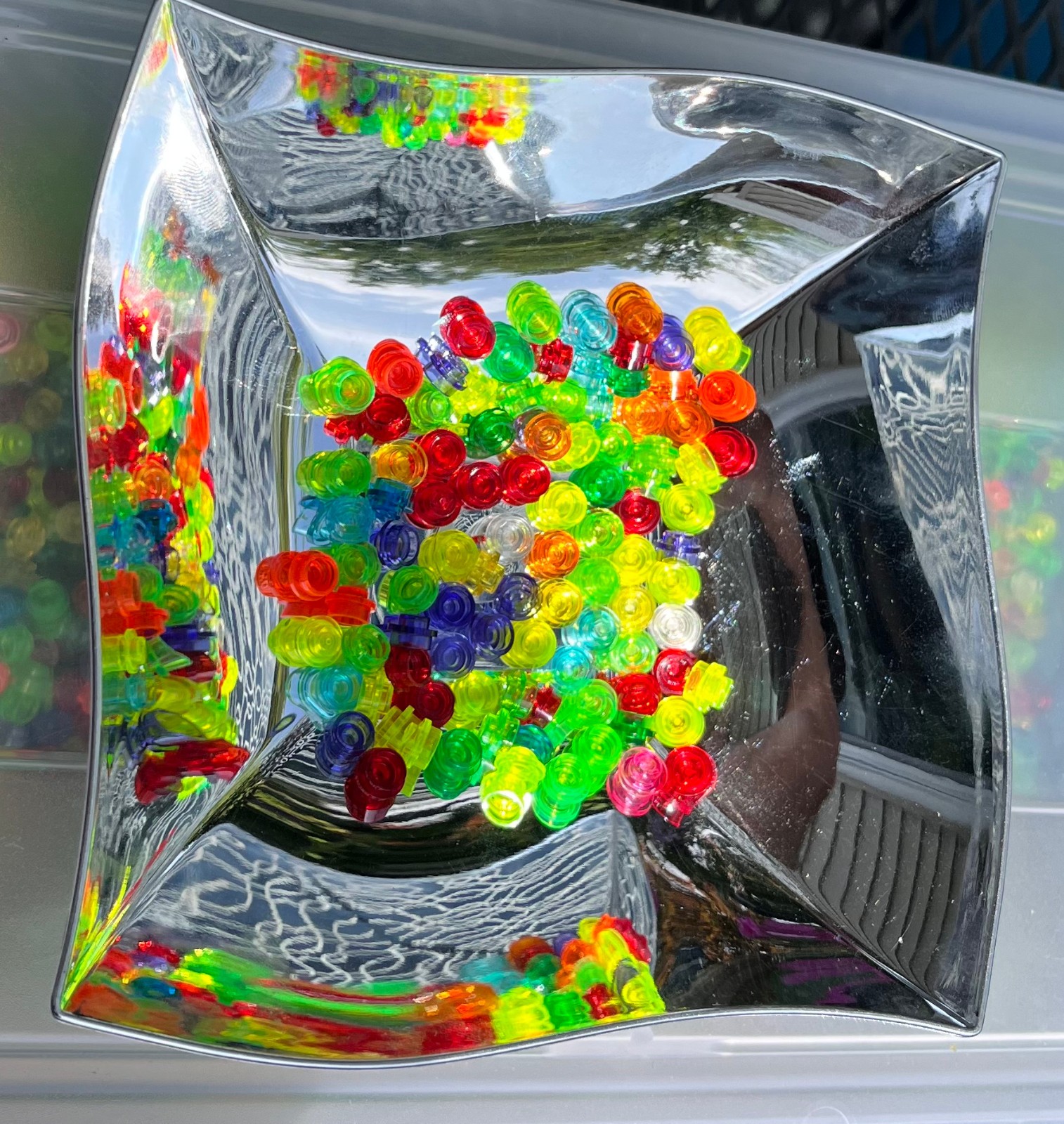 Lego 1x1 Round Plates Mixed Translucent 100 pieces New Dots Stud Piece Bulk Lot