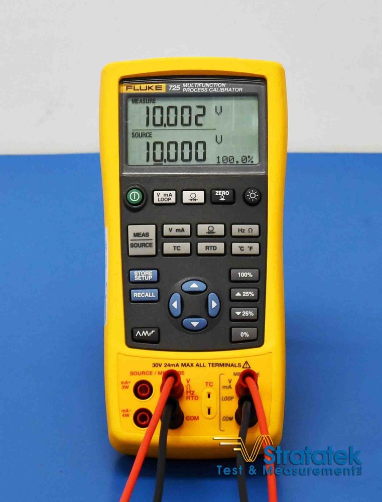 Fluke 725 Multifunction Process Calibrator - NIST Calibrated with Data