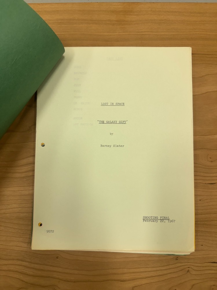 1960's Original Lost in Space "The Galaxy Gift" Sci Fi TV Show Script