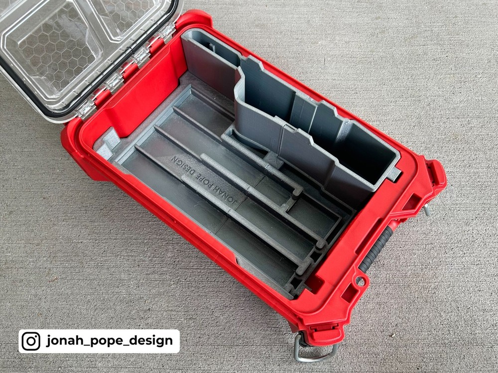 Milwaukee Packout Insert for M12 Cable Stapler | Jonah Pope Design (Insert-only)
