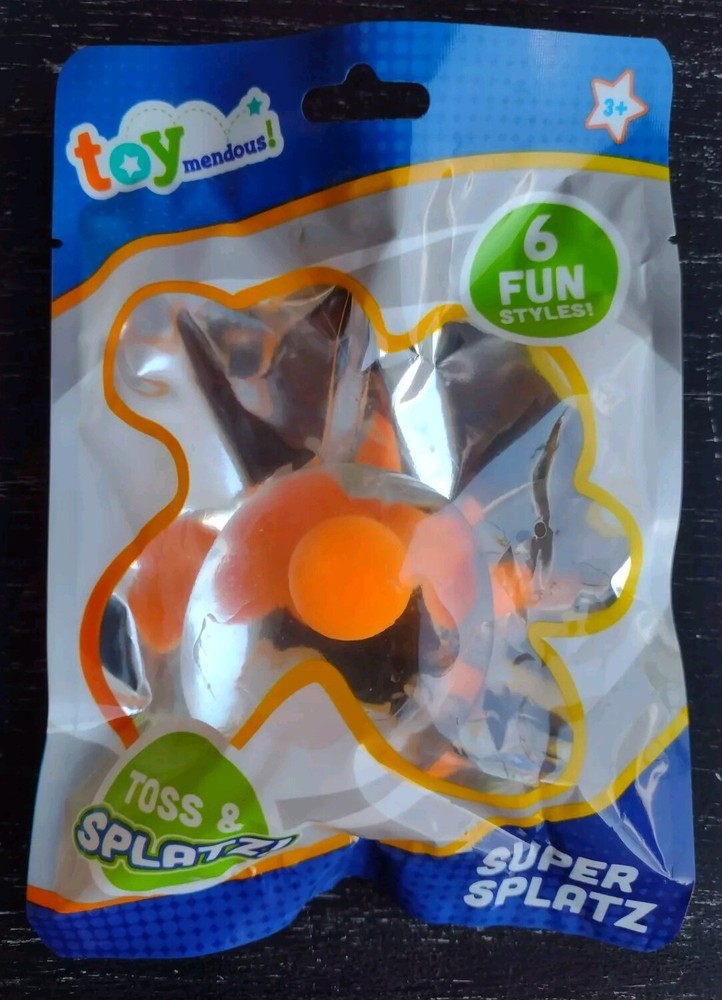 Toymendous Super Splatz Squeezable Clear Egg Ball Toy