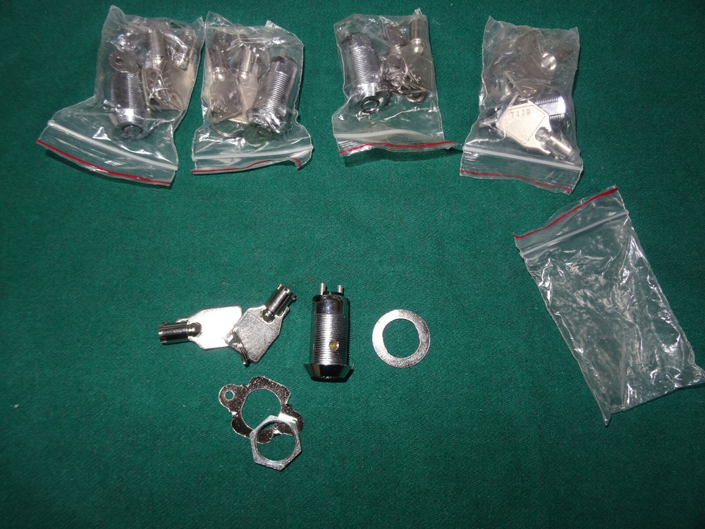 Key Switch Lock  auto return 2 round key BUNDEL PAKET 5 pieces