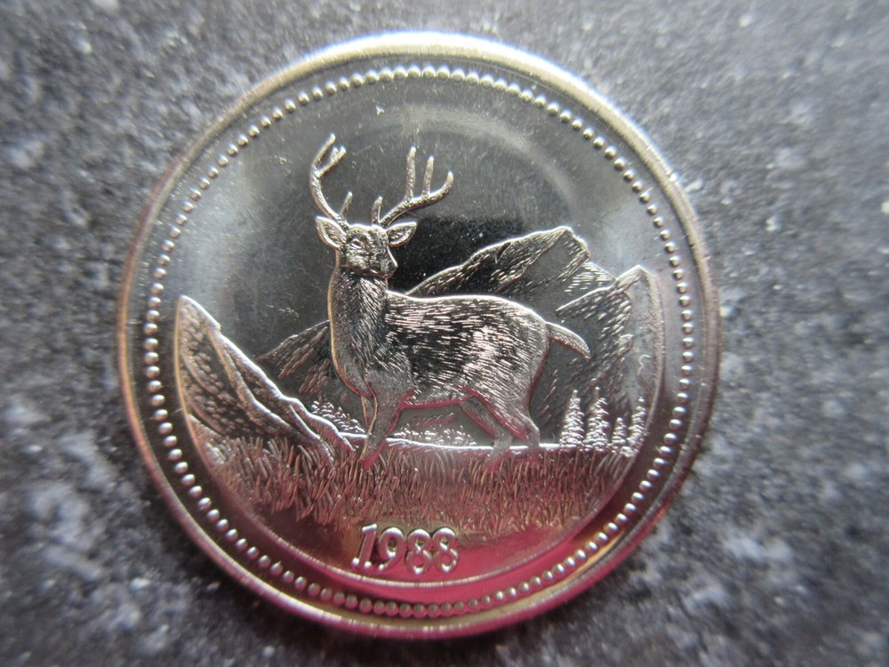 1988 Jasper Dollar Indigenous Deer