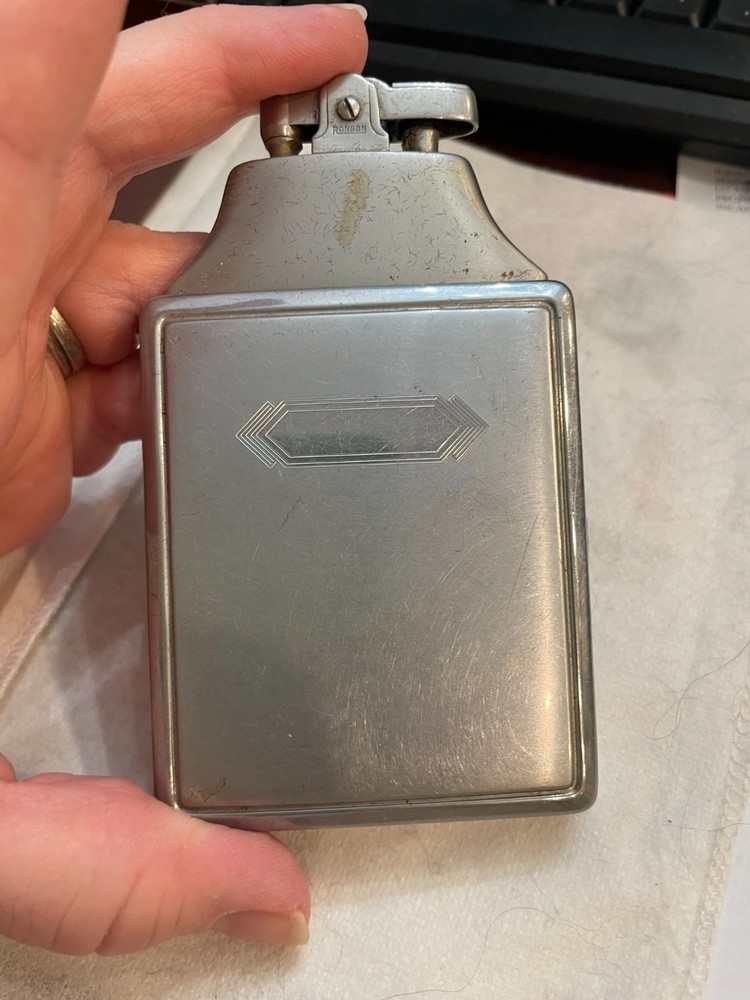 Ronson Vintage Cigarette Case Lighter In Box