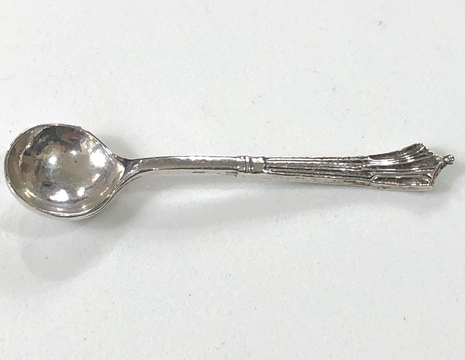 Sterling Silver Salt Spoon Birmingham England 1992 - Vintage
