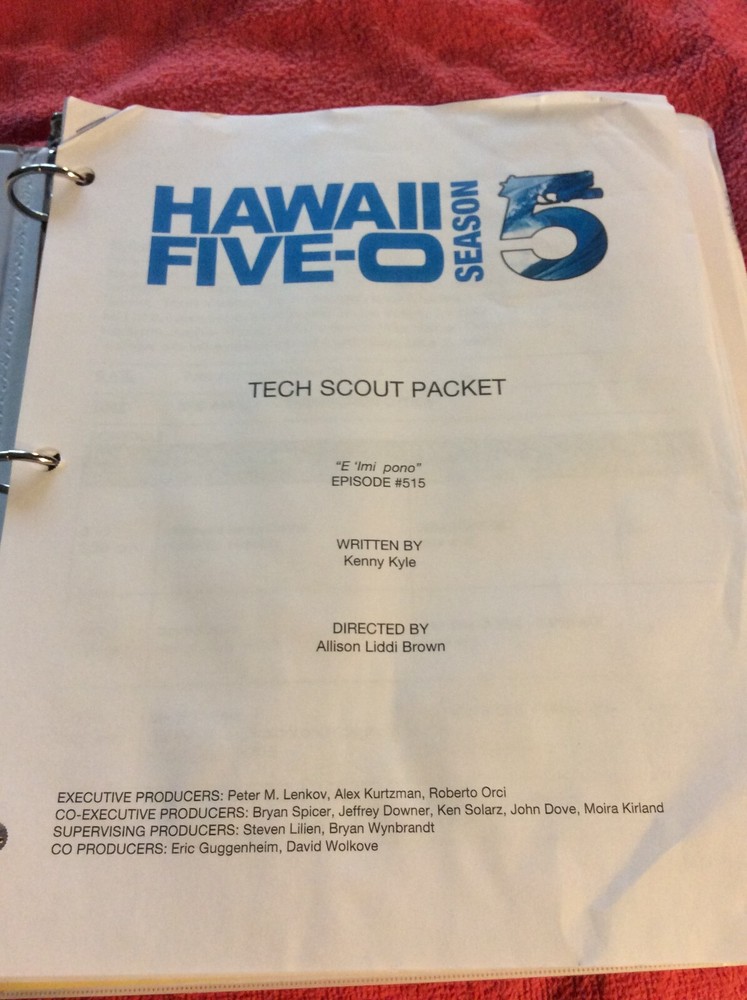 HAWAII FIVE-O ORIGINAL SCRIPT 515 SCHEDULE 2014 E 'IMI PONO DANIEL DAE KIM