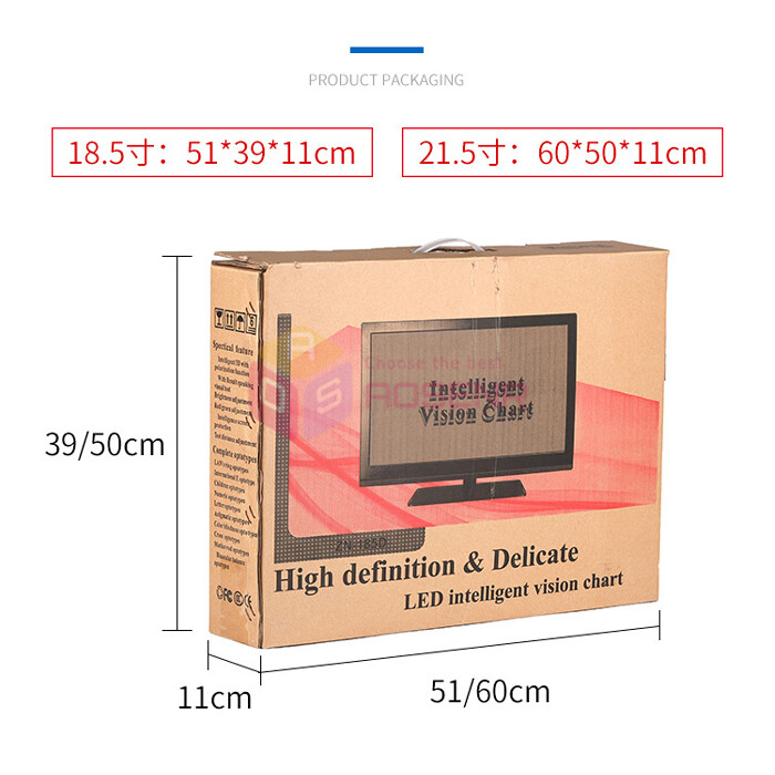 Multi-function 18.5" LED Display MICRO Chart Projector Eye Chart 1m-6m Optometry