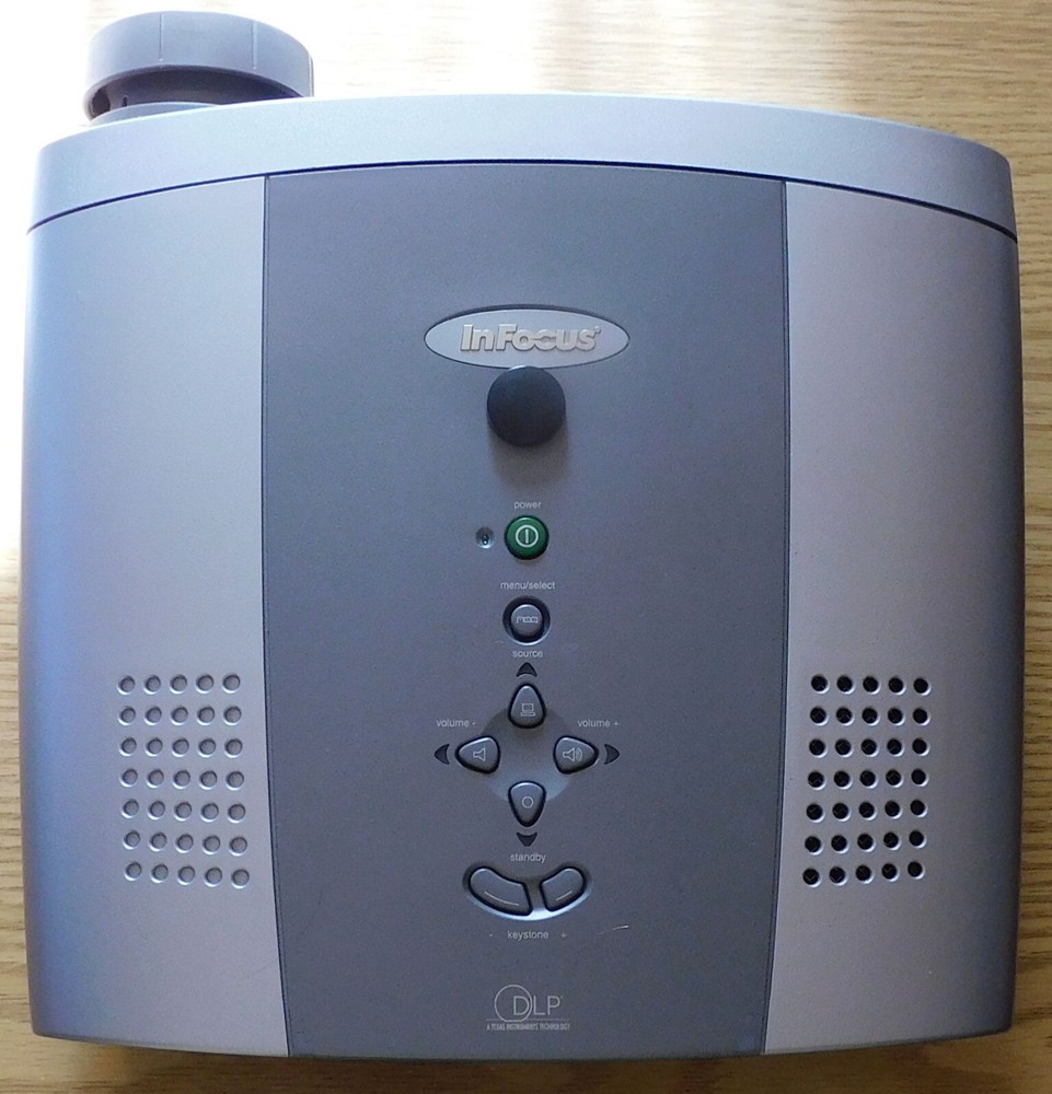 InFocus Projector Model LP500 with Remote and Cables, Working