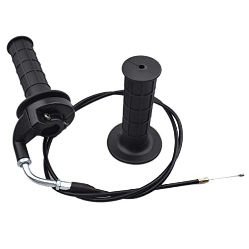 Twist Throttle Accelerator Handle Grips and Bent Cable Set for 50cc 110cc