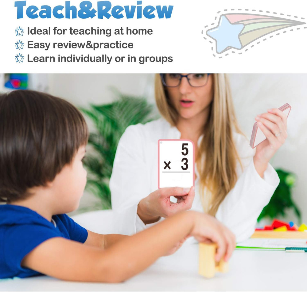 Multiplication Flash Cards for 3Rd Grade – 175 Math Flash Cards – Times Table Fl